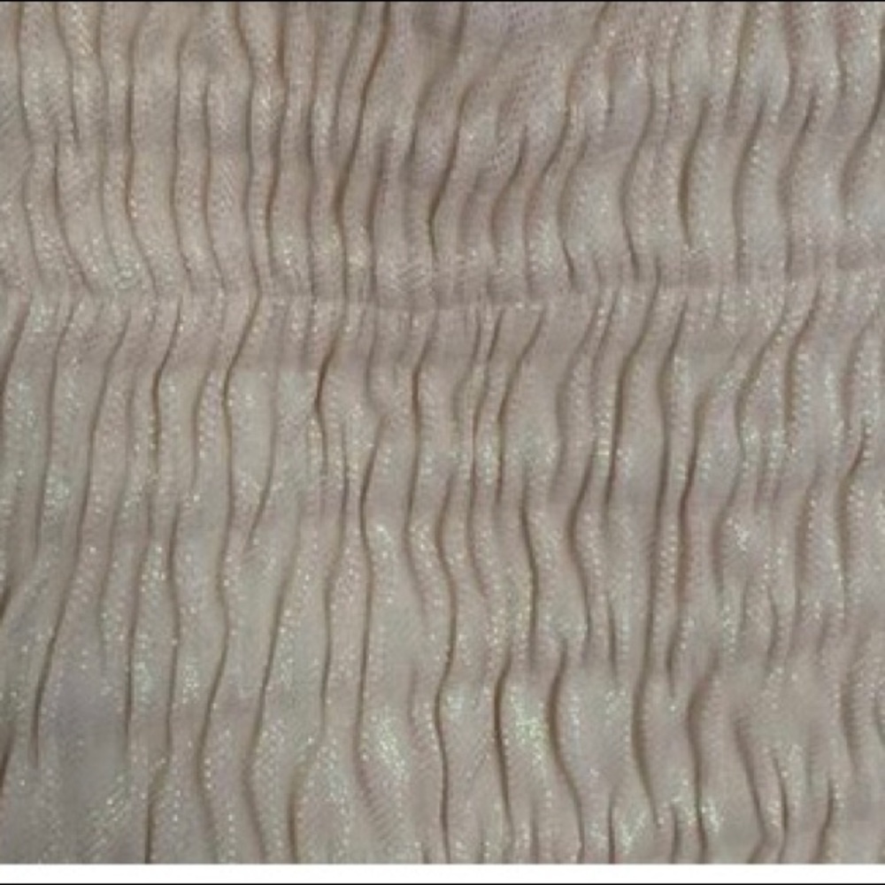AREA**Ivory Ruched Lame Cocktail Dress*Large $980 - Picture 11 of 12